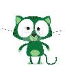 Brčálově zelené kočky